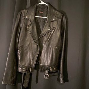 Victoria’s Secret a small black leather jacket